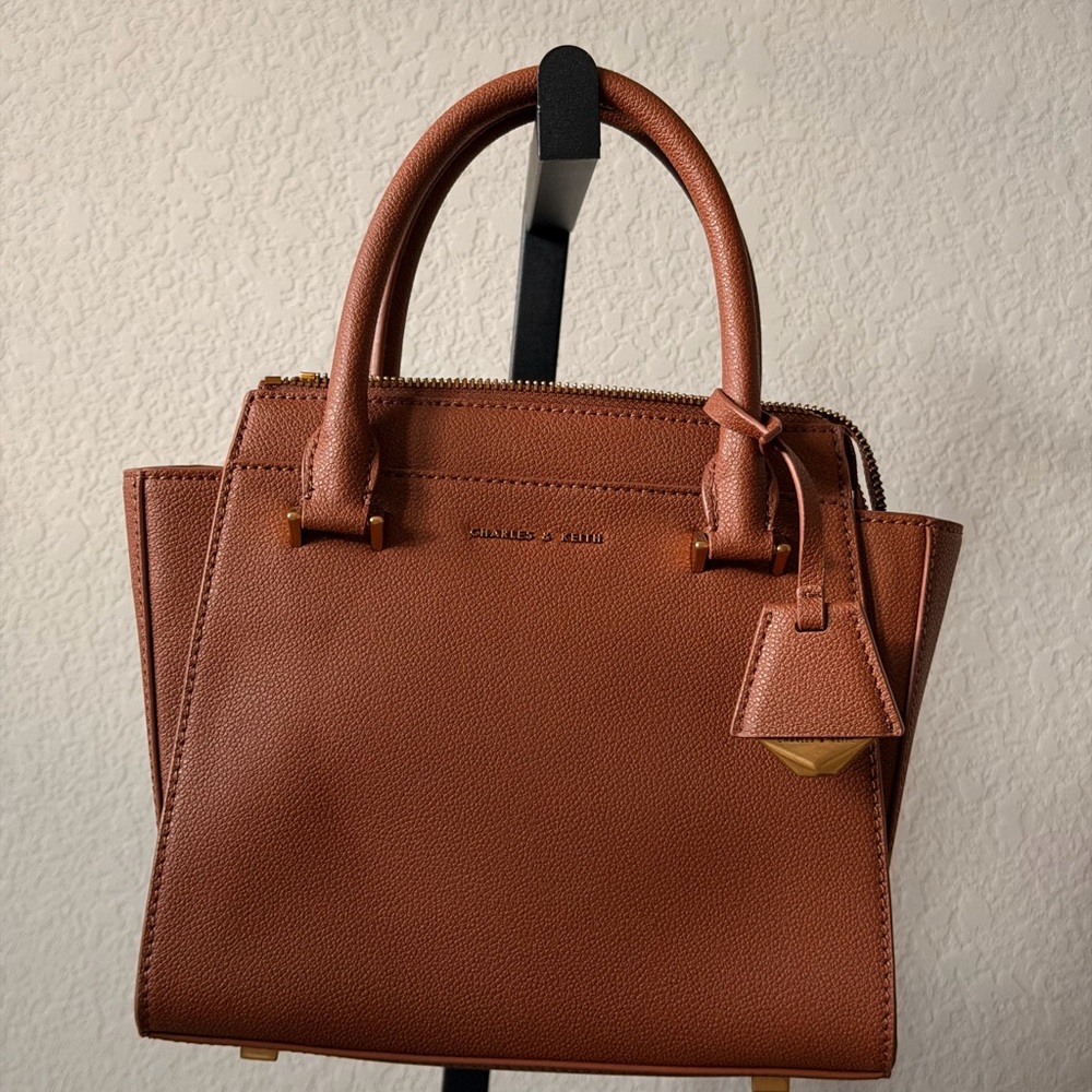 Charles and Keith Trapeze Top Handle Bag